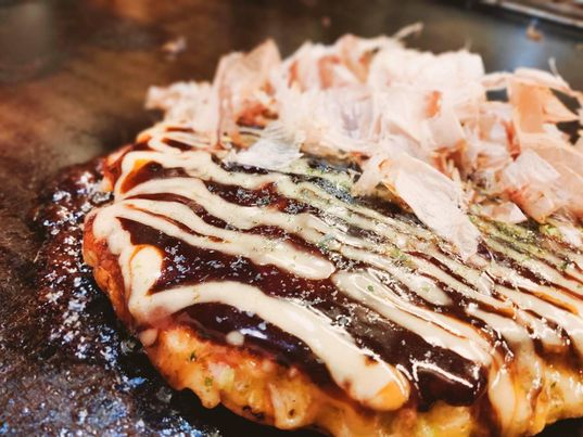 4/14春の大感謝祭　KABACHANの米粉のお好み焼きとグルテンフリーイカ焼き　～寝屋川　お米屋さん～
